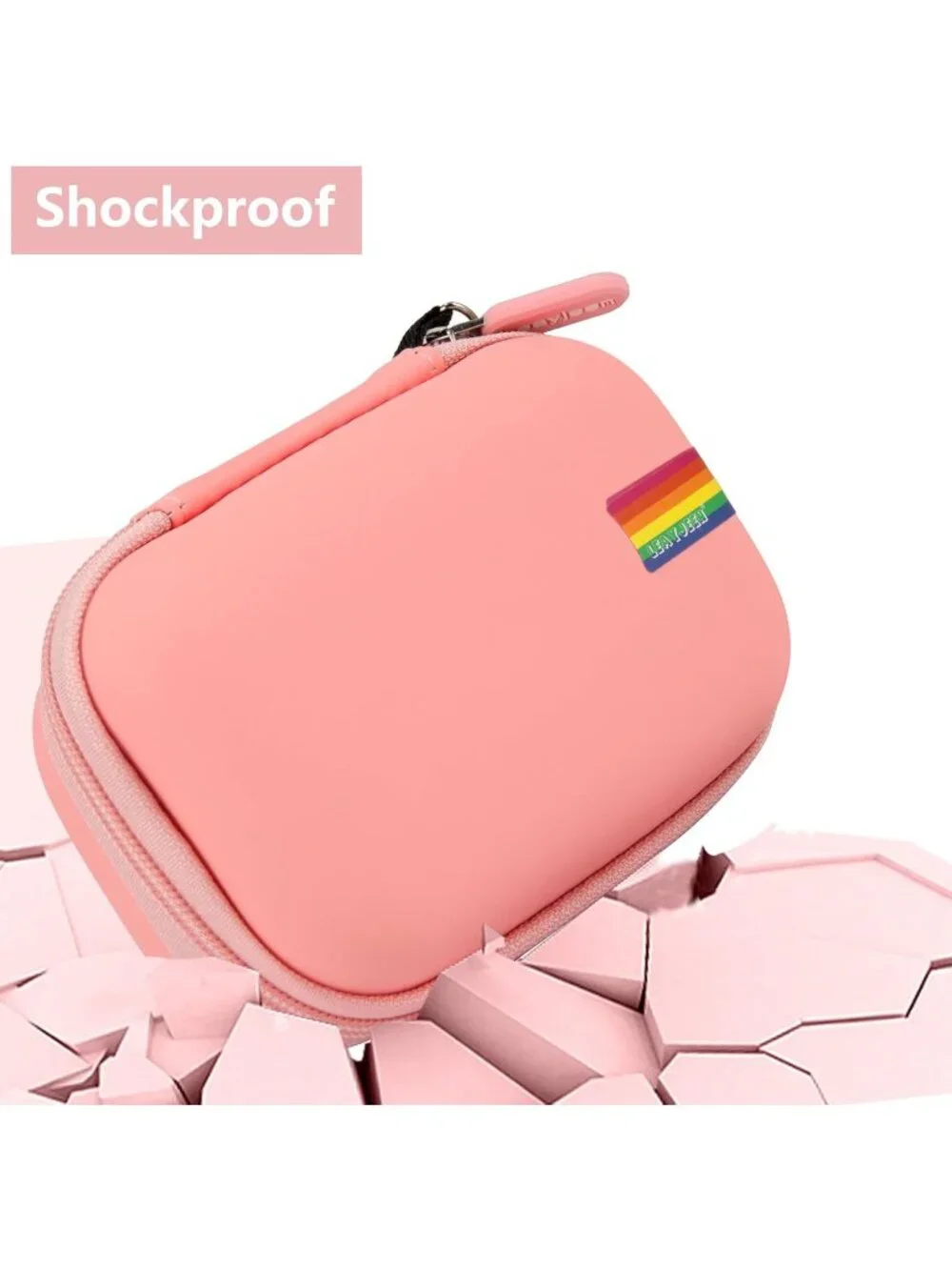 Pink Digital Camera Case – Compact Protective zip Travel Pouch, universal
